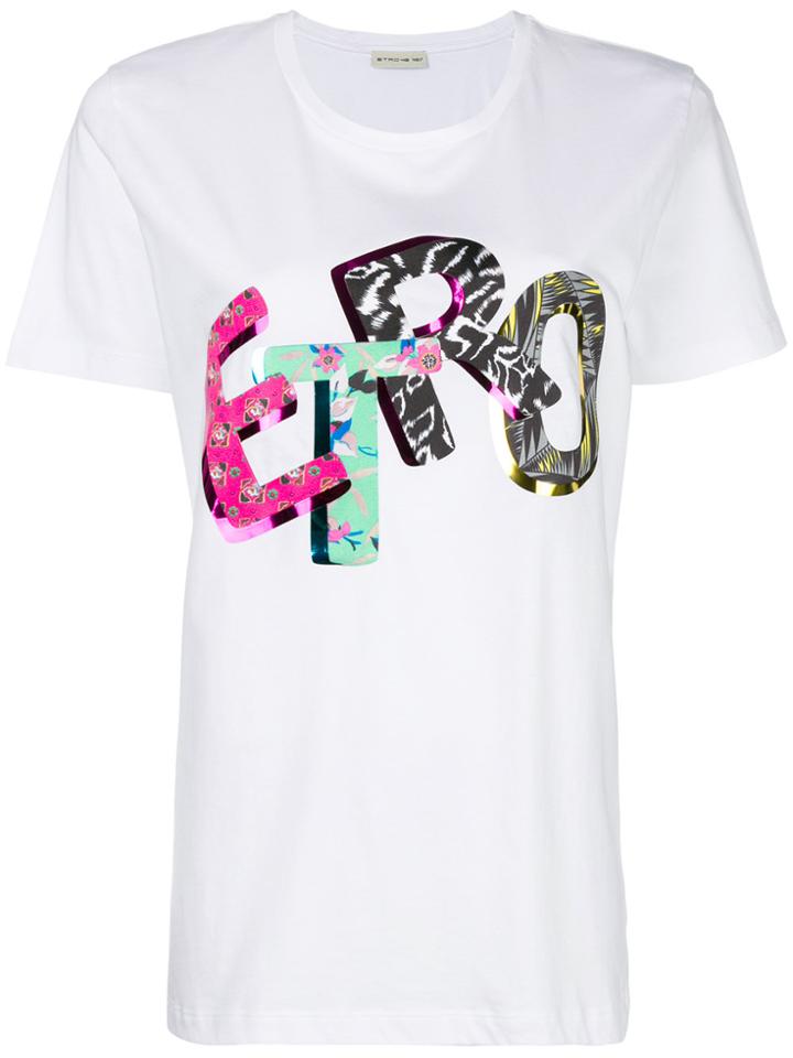Etro 3d Logo Print T-shirt - White