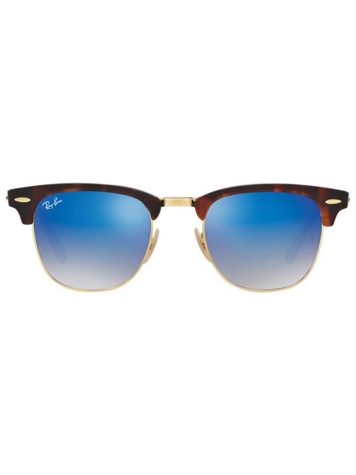 Ray-ban Clubmaster Sunglasses, Men's, Brown, Acetate