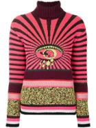 Iceberg Intarsia-knit Turtleneck Sweater - Multicolour