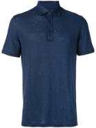 Ermenegildo Zegna - Short Sleeve Polo Shirt - Men - Linen/flax - 52, Blue, Linen/flax