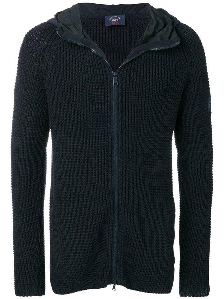 Paul & Shark Navy Knitted Blouson - Blue