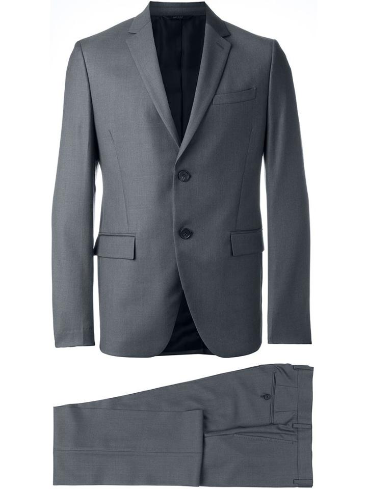 Fendi Formal Suit, Men's, Size: 48, Grey, Cupro/virgin Wool/cotton