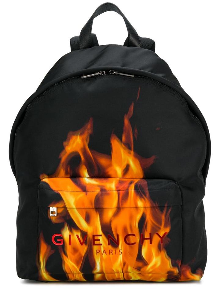 Givenchy Flame Logo Backpack - Black