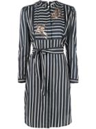 Figue Perine Striped Dress - Black
