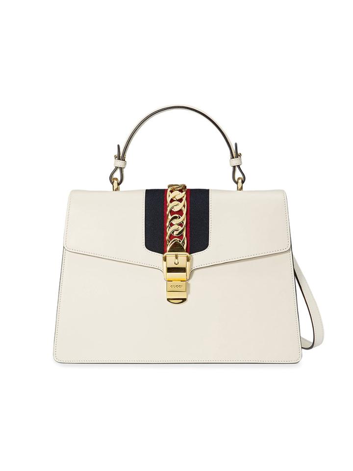 Gucci Sylvie Tote Bag - White