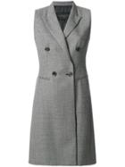 Giambattista Valli Sleeveless Double-breasted Coat - Black