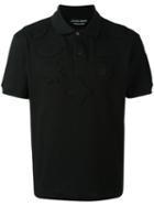 Alexander Mcqueen Badge Appliqué Polo Shirt, Men's, Size: Xl, Black, Cotton