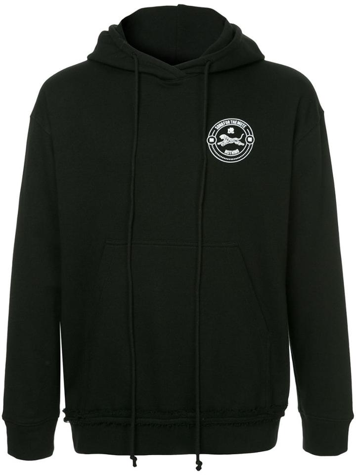 Song For The Mute Logo Print Hoodie - Black