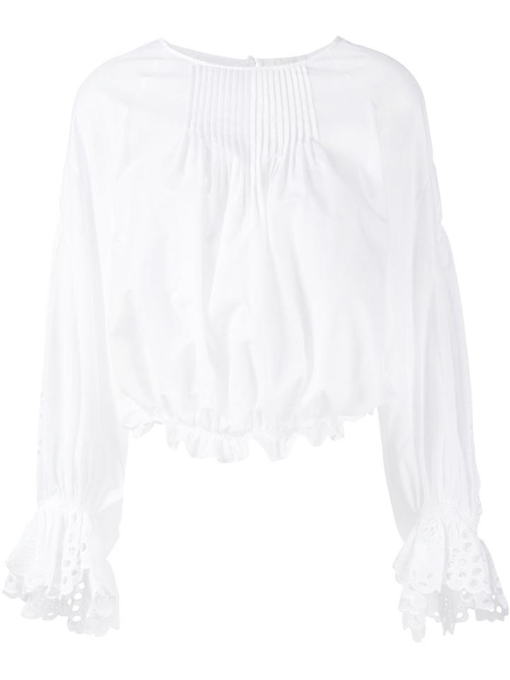 Comme Des Garçons Noir Kei Ninomiya Floral Embellished Blouse - Black