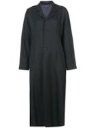 Y's Boxy Long Coat - Black