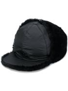 Moncler Fur-lined Cap - Black