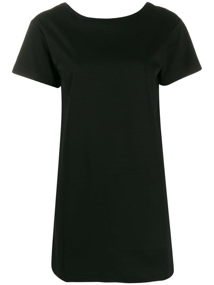 Diesel Tape Detail T-shirt Dress - Black