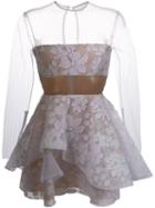 Alex Perry 'aubrey' Dress, Women's, Size: 10, White, Cotton/polyester/acetate