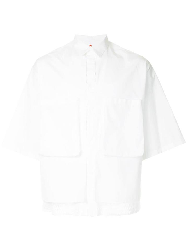 Oamc Mesh Layered Boxy Shirt - White
