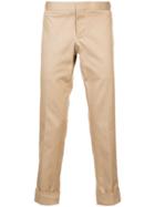 Thom Browne Unconstructed Low Rise Skinny Trouser In Khaki Denim -