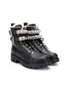 Ermanno Scervino Junior Teen Lace-up Boots - Black