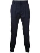 Juun.j Skinny Cargo Pants, Men's, Size: 50, Blue, Wool