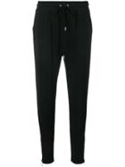 Michael Michael Kors Tapered Ankle Zip Track Trousers - Black