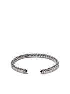 David Yurman Cable Classics Onyx And Diamond Cuff Bracelet - Metallic