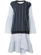 3.1 Phillip Lim Combo French Terry Dress - Blue