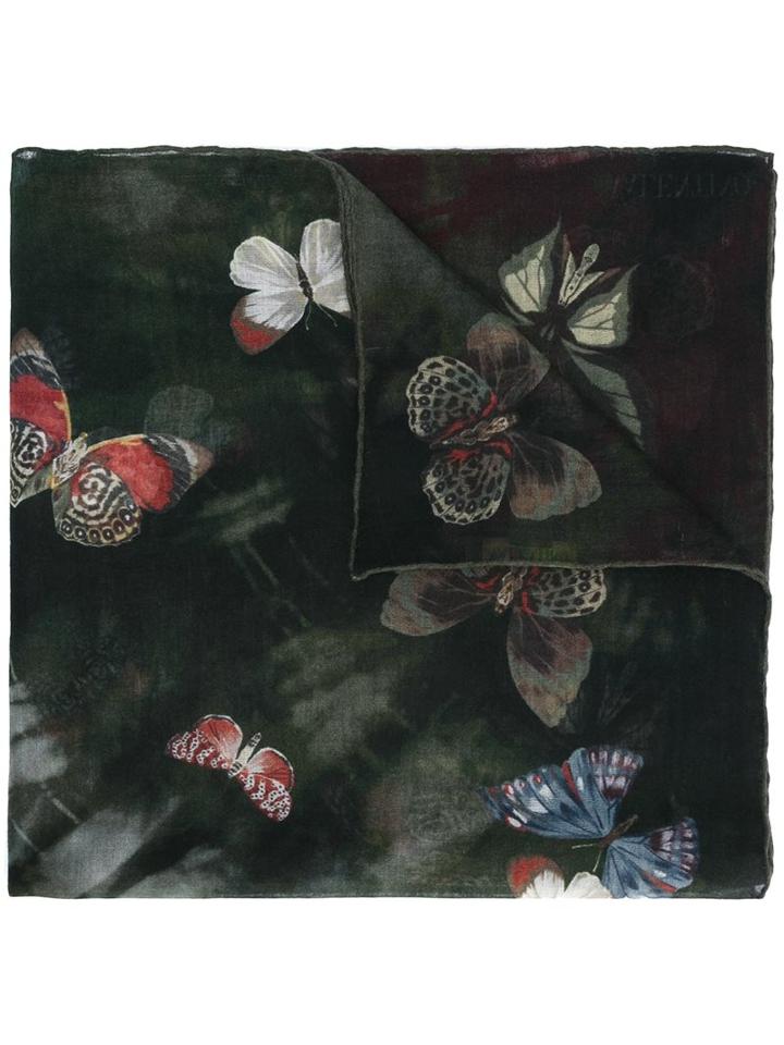 Valentino 'tie & Dye' Butterfly Print Scarf, Women's, Silk/cashmere/wool