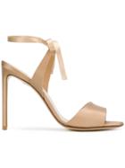 Francesco Russo Wrapped Ankle Sandals - Nude & Neutrals