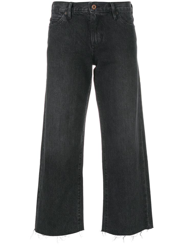 Simon Miller Cropped Washed Jeans - Grey