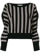 3.1 Phillip Lim Stripe Knitted Jumper - Black