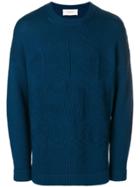 Pringle Of Scotland Fair Isle Motif Sweater - Blue