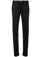 Jacob Cohen Slim-fit Leather-look Jeans - Black