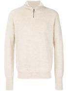 Roberto Collina Zip Collar Jumper - Nude & Neutrals
