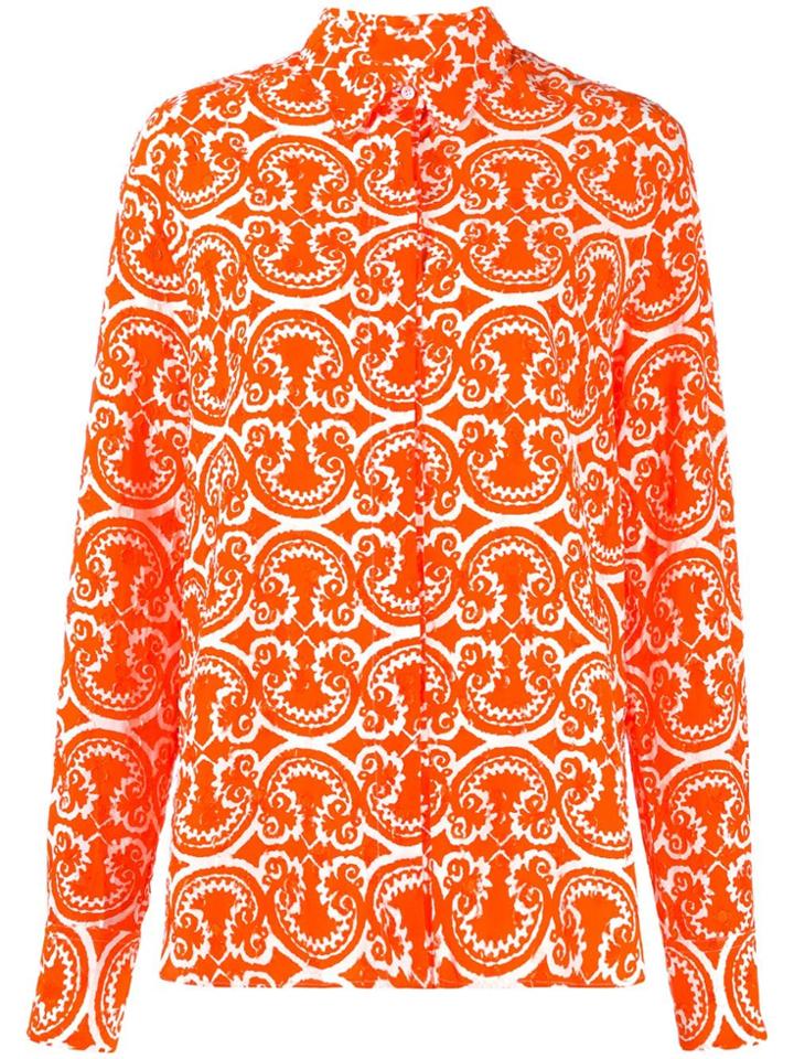 Jil Sander Printed Button Down Shirt - Orange