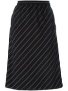 Emanuel Ungaro Vintage Diagonal Stripe A-line Skirt