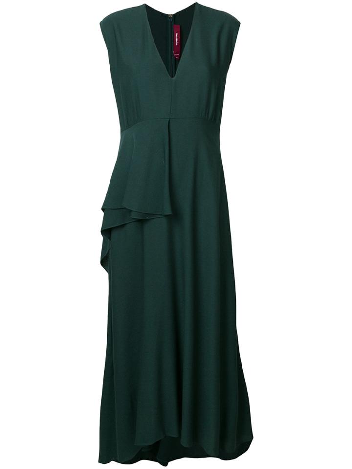 Sies Marjan Flared V-neck Dress - Green