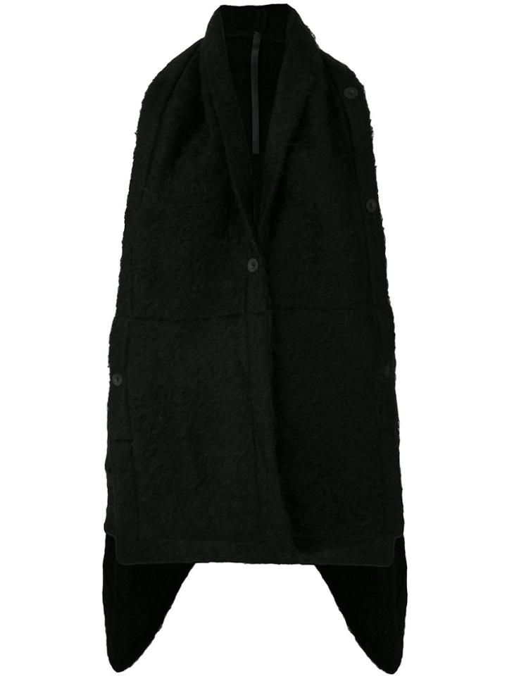 Barbara I Gongini Asymmetric Vest - Black