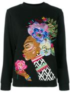 Katya Dobryakova Flowers Embroidered Sweatshirt - Unavailable