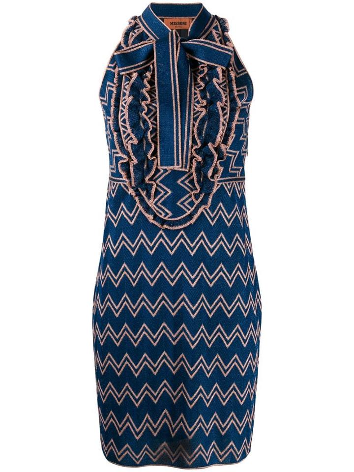 Missoni Zig Zag Print Dress - Blue