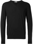 Fashion Clinic V-neck Jumper, Men's, Size: 50, Black, Merino