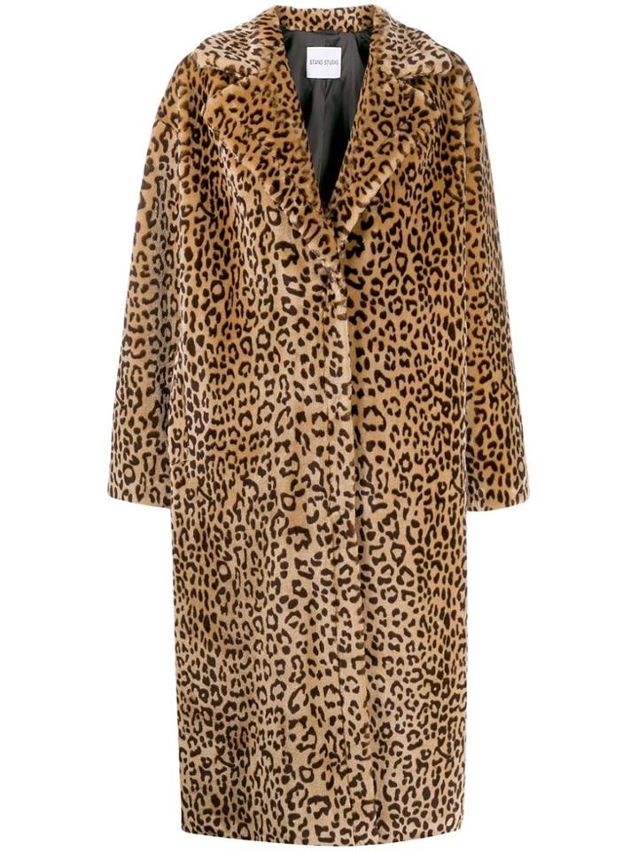 Stand Studio Leopard Print Coat - Neutrals