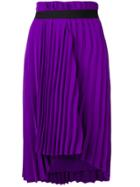 Balenciaga Pleated Elastic Skirt - Purple
