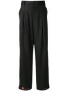 Necessity Sense Mich Pleats Straight Splittable Trouser Dry Onyx Muted