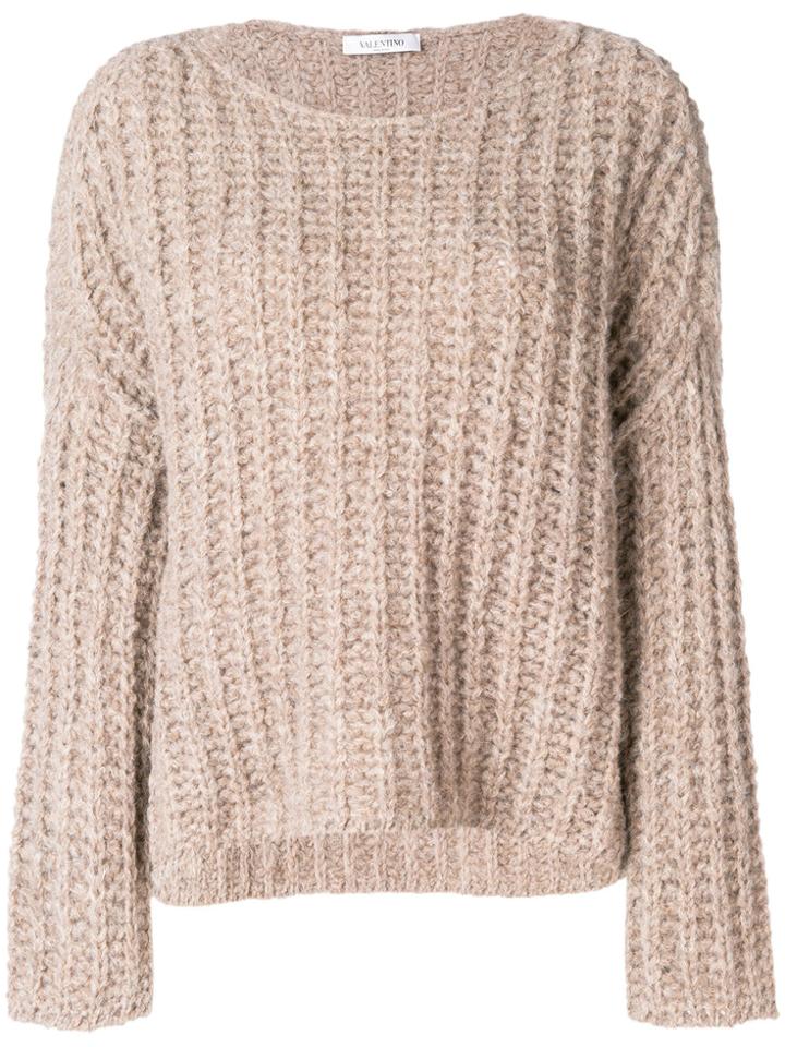 Valentino Chunky Knit Jumper - Nude & Neutrals
