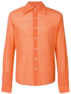 Walter Van Beirendonck Vintage Embroidered Lettering Shirt - Orange