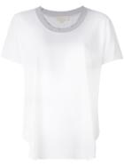 Michael Michael Kors Round Neck T-shirt, Women's, Size: Medium, White, Polyester/spandex/elastane