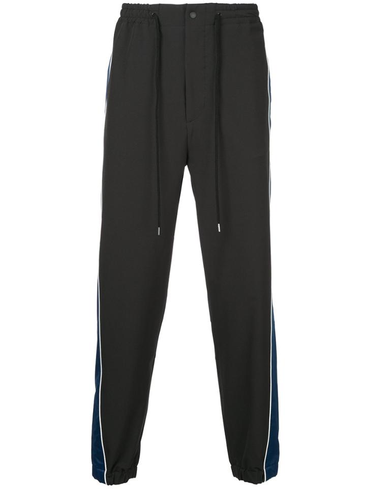 Monkey Time Side Stripe Track Pants - Black