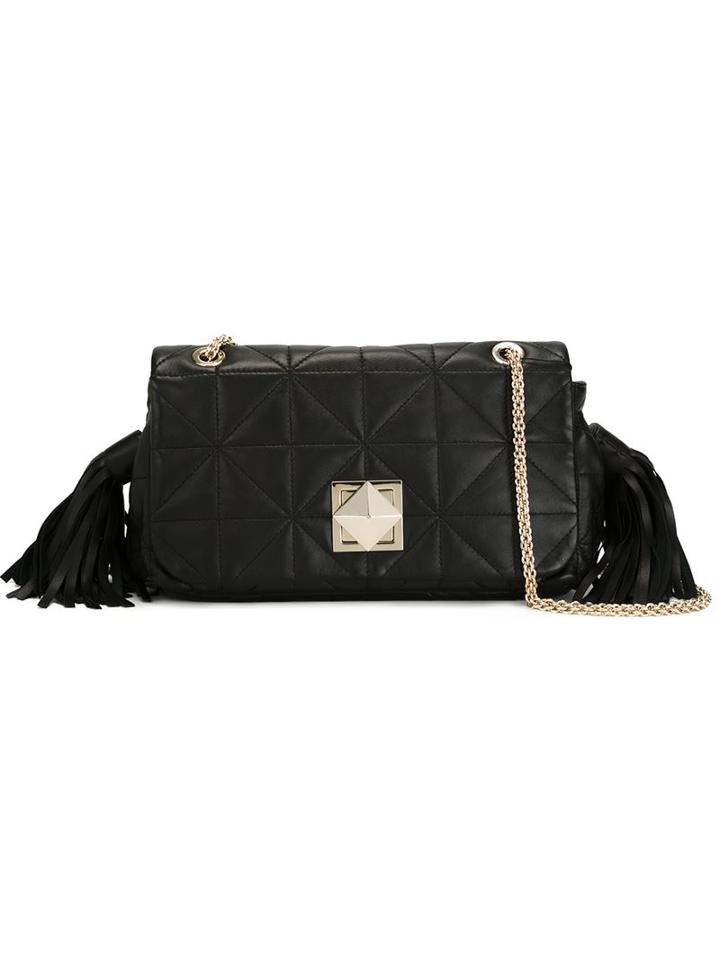 Sonia Rykiel - Tassel Quilted Shoulder Bag - Women - Leather/metal - One Size, Black, Leather/metal
