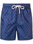 Fefè Chilli Print Swim Shorts - Blue
