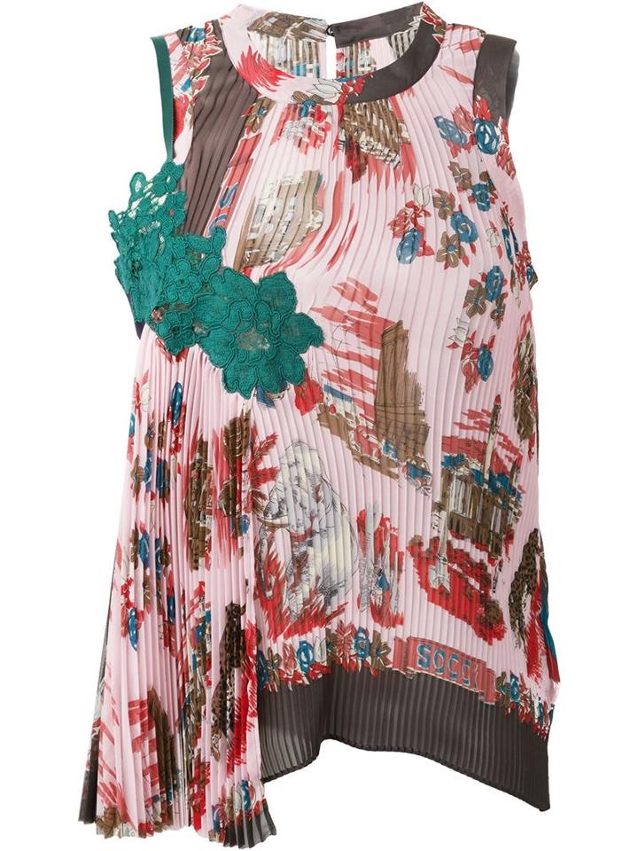 Sacai Souvenir Scarf Camisole Tank Top