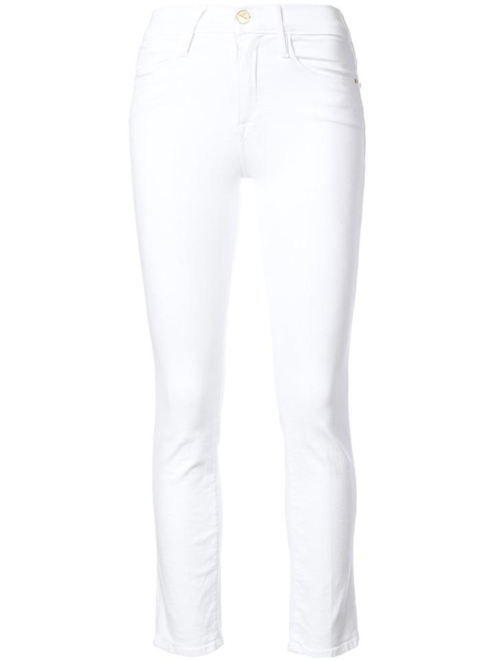 Frame Denim Slim-fit Jeans - White