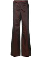 Y / Project Pinstripe Palazzo Pants - Red